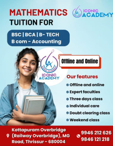 MATHEMATICS TUITION FOR BSC, BCA, B-TECH, B.COM - ACCOUNTING